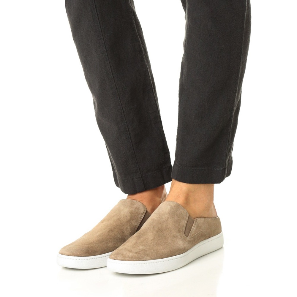 Vince Verrell Slide Suede Sneaker in Woodsmoke